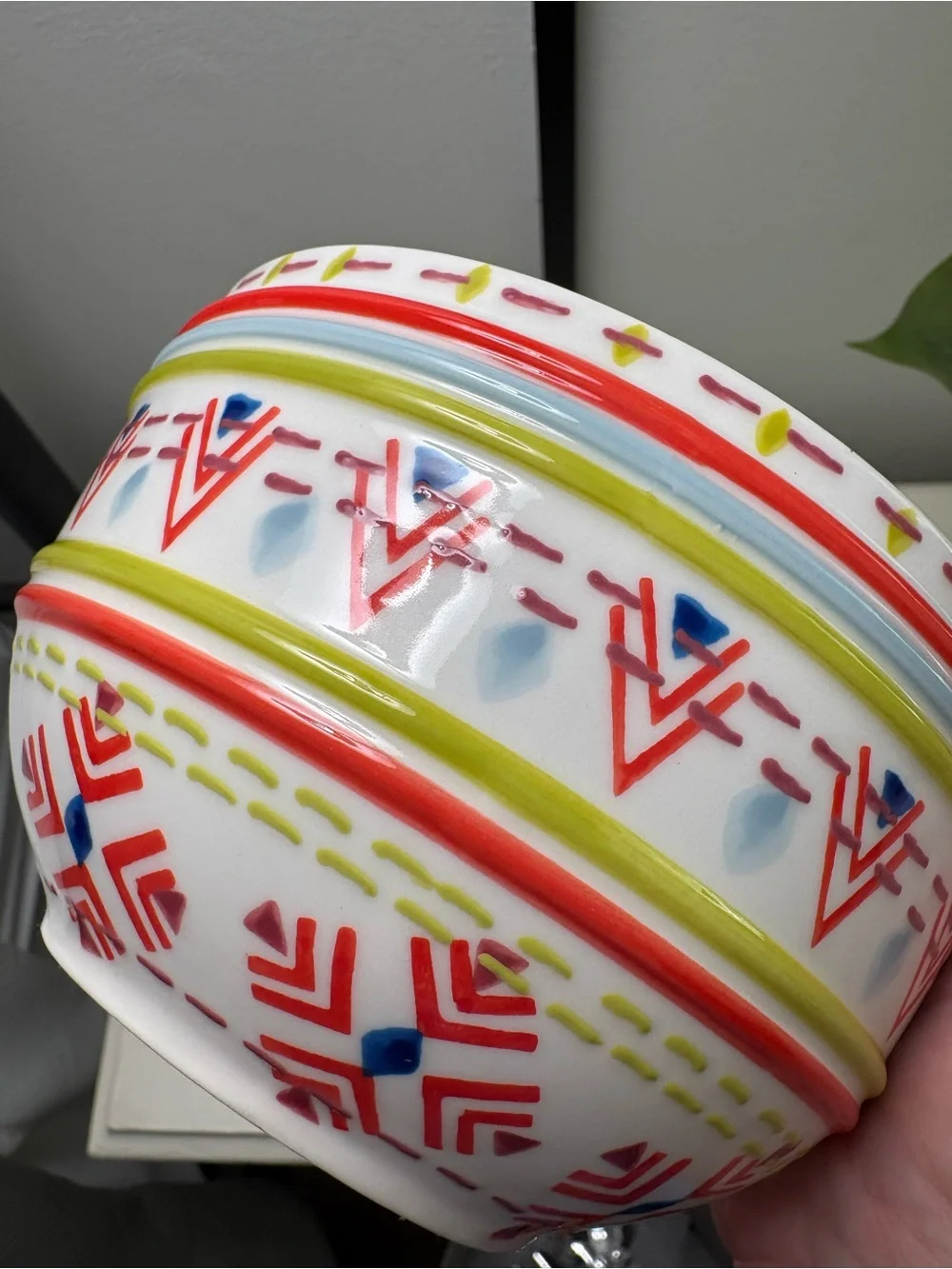 Anthropologie Cereal/Fruit Ceramic Bowl.
